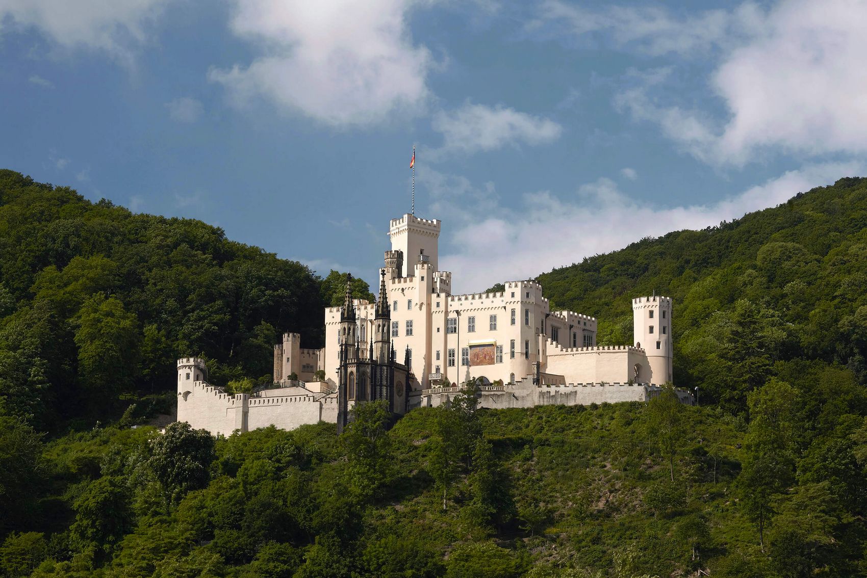 Koblenz, Schloss Stolzenfels © Generaldirektion Kulturelles Erbe/Ulrich Pfeiffer Ansicht auf das Schloss Stolzenfels in Koblenz.