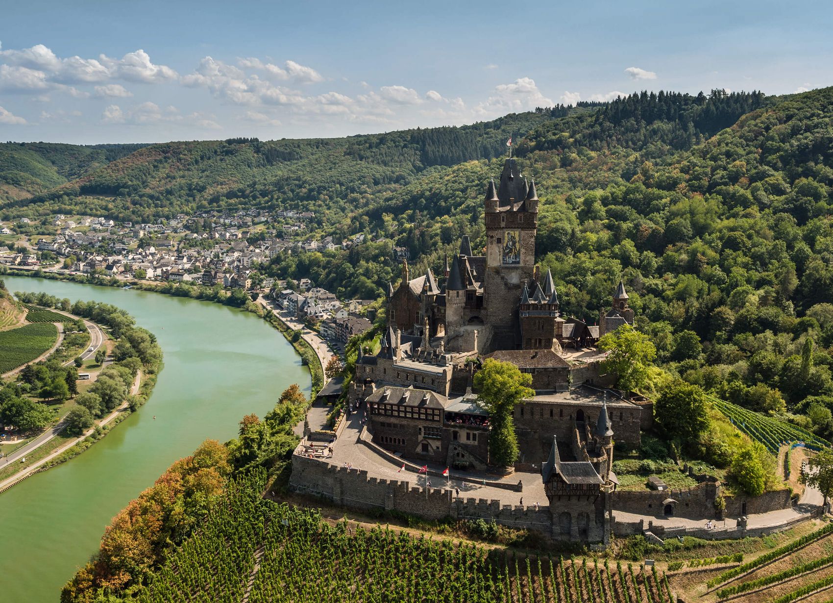Cochem, Reichsburg © Rheinland-Pfalz Tourismus GmbH/Dominik Ketz Ansicht auf die Reichsburg Cochem.