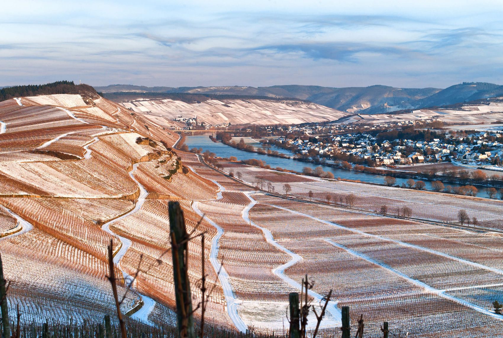 Brauneberg, Winterlandschaft © Christopher Arnoldi Ansicht auf eine Winterlandschaft bei Brauneberg.