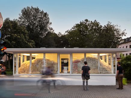 Trier, Designkiosk © EGP GmbH, Gesellschaft für Urbane Projektentwicklung Ansicht auf einen Designkiosk in Trier.