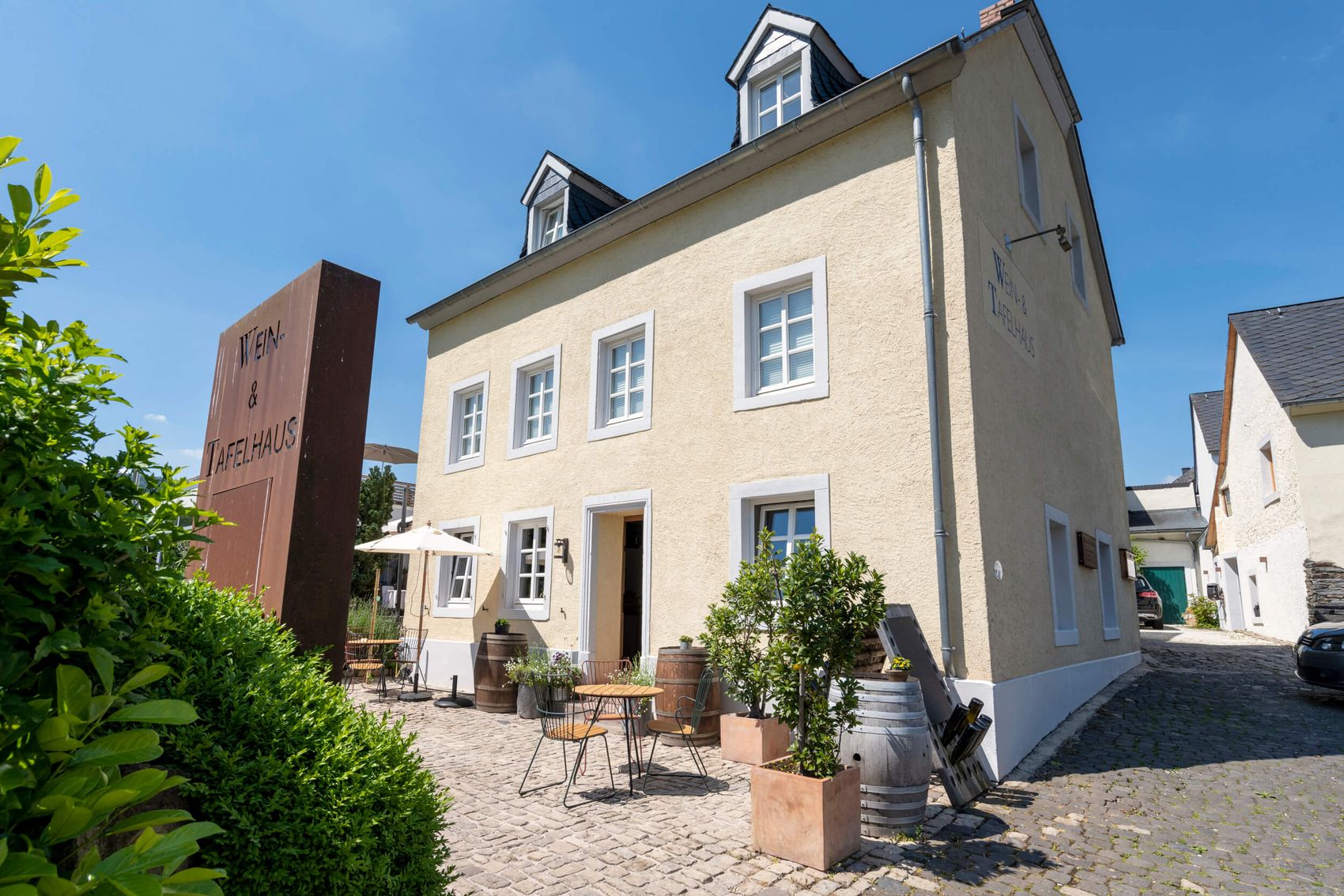 Trittenheim, Wein- & Tafelhaus © Ralf Schuh Außenansicht auf das Wein- & Tafelhaus.